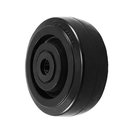 Durastar Wheel, 5X2 Rubber, Glass-Filled Nylon (Black), 3/4 Roller Bearing, Reta 520RN23B